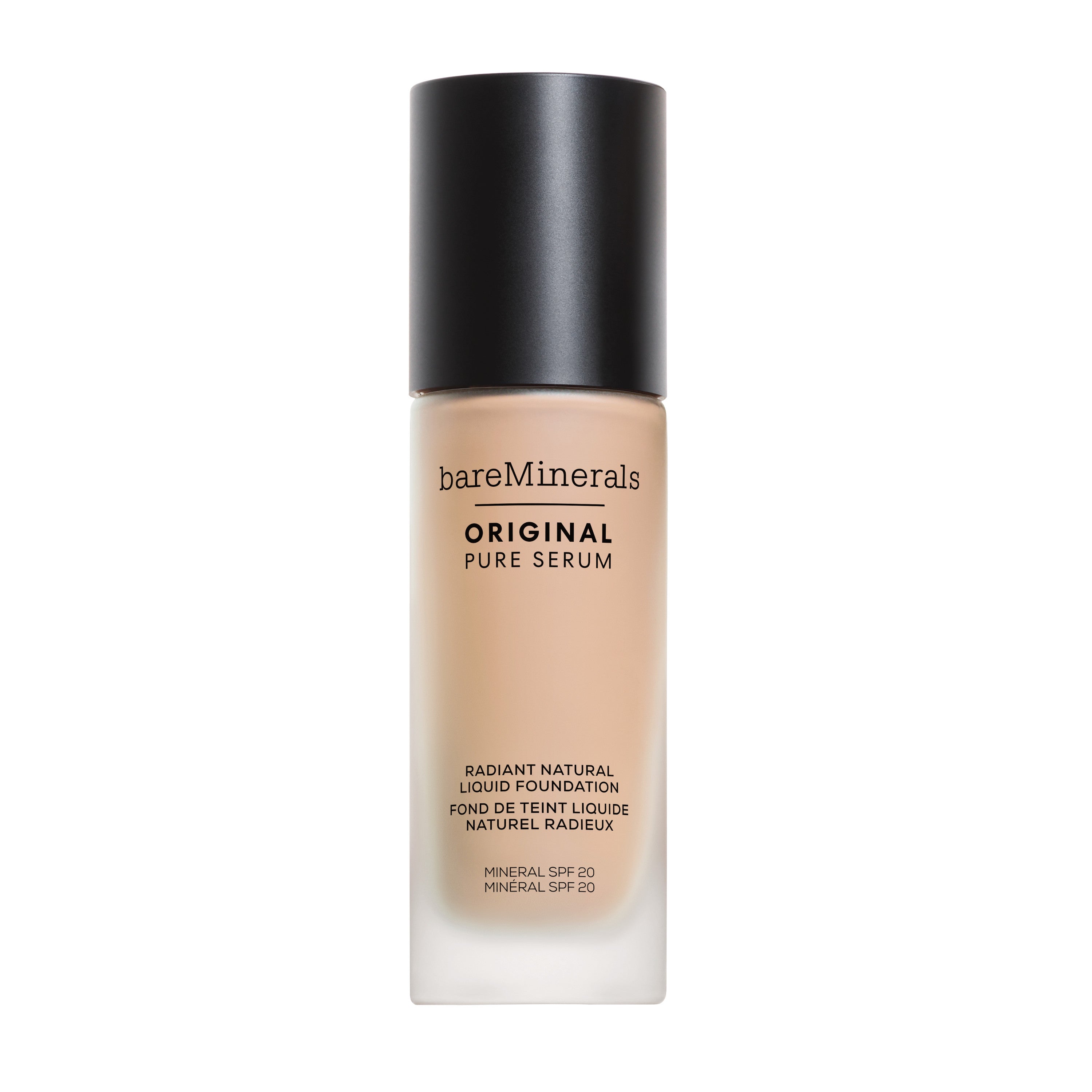 ORIGINAL Pure Serum Radiant Natural Liquid Foundation Mineral SPF 20 view 1